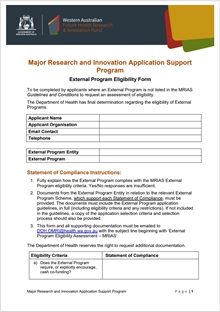 Thumbnail External Program Eligibility form MRIAS click to download