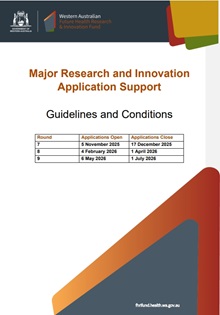 Thumbnail of Guidelines and Conditions document MRIAS click to download